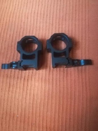 Hola, vendo anillas desmontables UTG de 30mm.
25e puestas en casa. 
Un saludo 
 IMG_20190715_132232.jpg 01