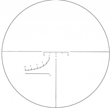 Visor del tipo ruso corto de 21cm de longitud de 4x32, con retícula tipo SVD, tubo de 1 pulgada, monturas 00