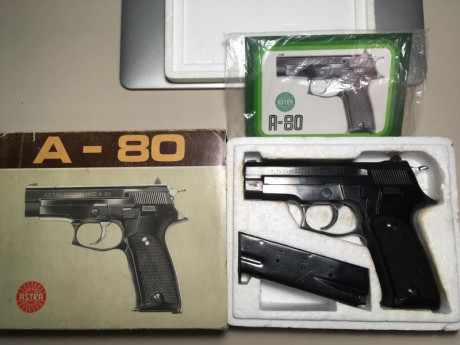 Hola compañeros, tengo una pistola Astra A-80 del 9mm pb, que compré como capricho porque a pesar de los 01
