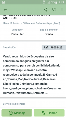 Pues lo dicho,  busco ese punto de mira o si alguien conoce de algún otro que le pueda valer. Es lo último 61