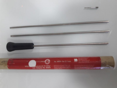 Buenas, se vende baqueta de la marca VFG modelo 66894, para rifles a partir de 7mm, incluye adaptador 00