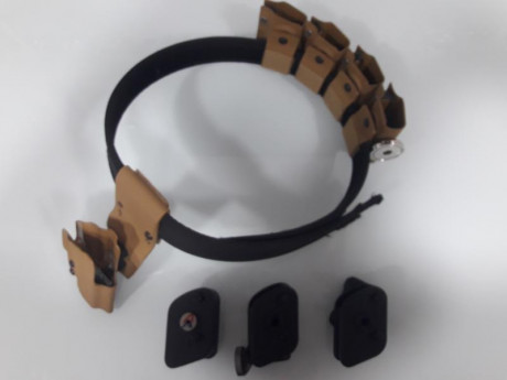 Buenas, se vende cinturón para IPSC, compuesto por cuatro portas, uno con iman, y funda, todos de kydex 02
