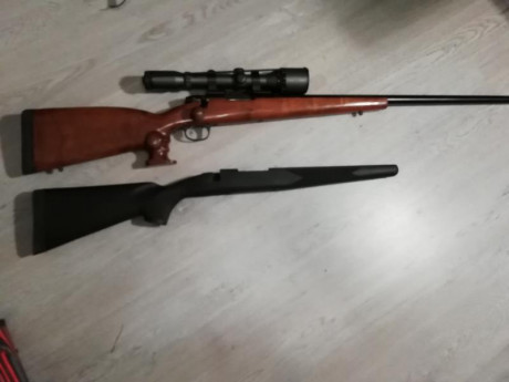 Buenas.
Vendo Marlin X7VH (cañon pesado)
Calibre...... 308W
Muy, muy poco uso (254 tiros)
Precision submoa 02
