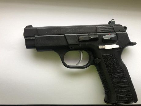 Vendo pistola sps compac plus 9 mm con disparador de tanfoglio de simple acción,también podría cambiar 02