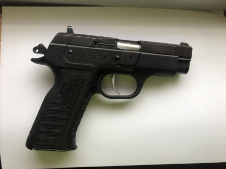 Vendo pistola sps compac plus 9 mm con disparador de tanfoglio de simple acción,también podría cambiar 00