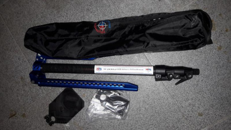 vendo tripode para tiro olimpico de la marca shooting equipament.esta sin estrenar.precio 100e mas gastos.esta 01