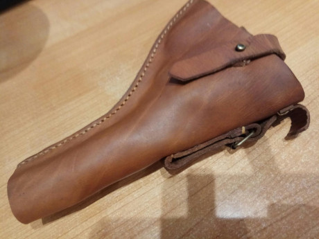 Funda replica Revolver 455 Webley Mk II, del ejercito británico, ideal para renators, 
 replica de cuero 01