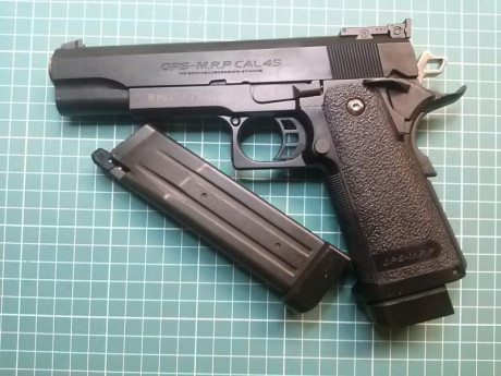 Marca TOKYO-MARUI 
Tipo ops-mrp
Pistola a GAS
Calibre 6mm BB

Dos cargadores

 VENDO POR 125€ 


Estado 01