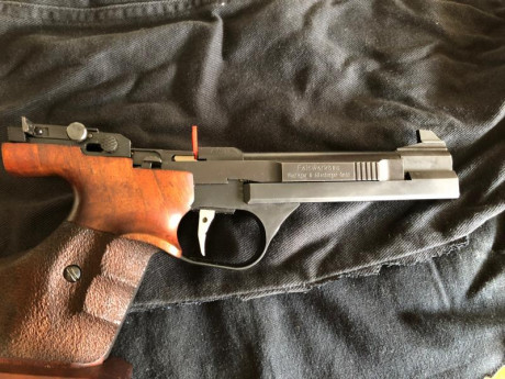 RESERVADA.

Vendo pistola Feinwerkbau aw93, calibre .22. muy buen estado en general. 
Incluye dos cargadores. 02