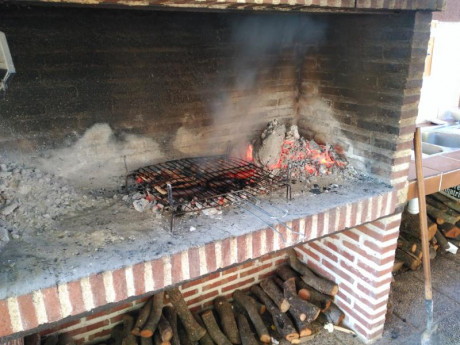 Hoy para comer acelgas hervidas y chuletón de vaca gallega vieja con seis semanas de maduración en cámara 61