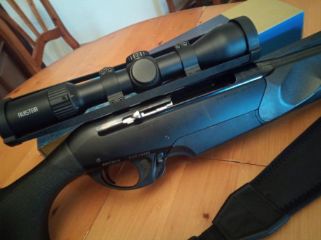 YA NO LO VENDO, rifle semiautomático Benelli Argo confortech blak cal. 300 win. magnun con visor Avistar 00