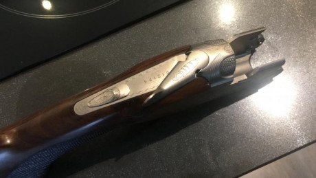 Escopeta Beretta 686 E Trap de 76cm de cañon y 2*1* estrellas fijas, en muy buen estado de coservación, 11