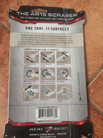 Por venta del arma vendo los siguentes accesorios de limpieza y desmontaje para fusiles tipo AR15 y M4
en 20