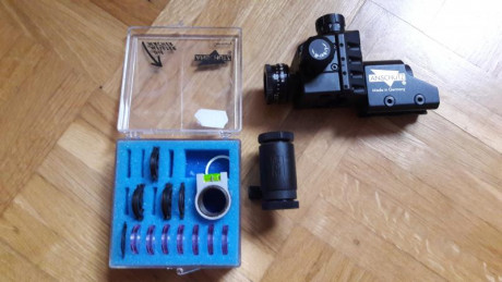Vendo kit de diopter anschutz  7020 con 20 click por vuelta con apertura variable y tunel con nivel  que 02