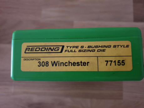 Vendo Dies Redding 308 full con bushing , más asentador micrometrico 120€ con envio certificado a la península 01