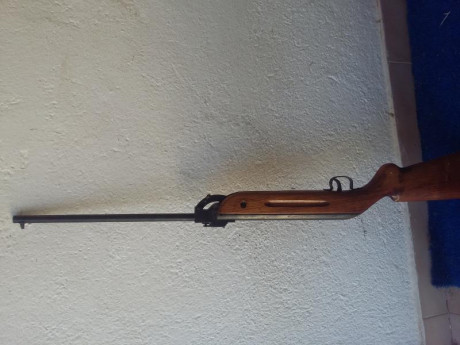 tengo esta carabina de aire comprimido antigua. esta en muy buen estado  funcionando perfecta y una muy 00