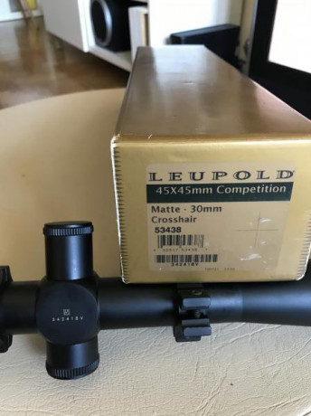 Hola a todos.
Vendo leupold competition 45x45 en su caja original con la documentación por 1200 euros.Aceptaria 00