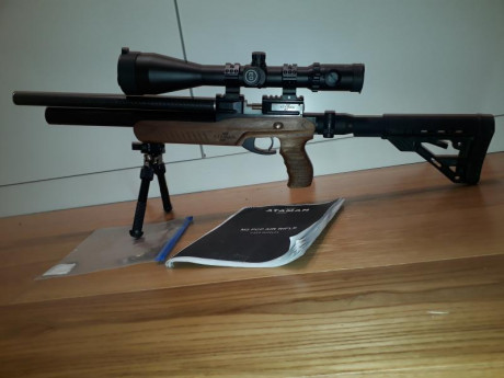 Vendo carabina pcp ataman ultra cal 4.5 muy silenciosa y extremadamente precisa potencia 23j
Se conserva 01