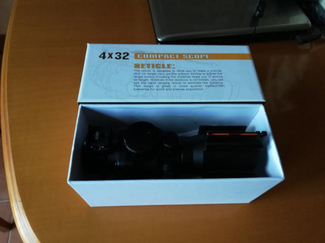 Vendo visor KONUS AS-34  2-6x28. ZOOM, con pocos meses, usado cuatro veces y sólo con munición del calibre 10