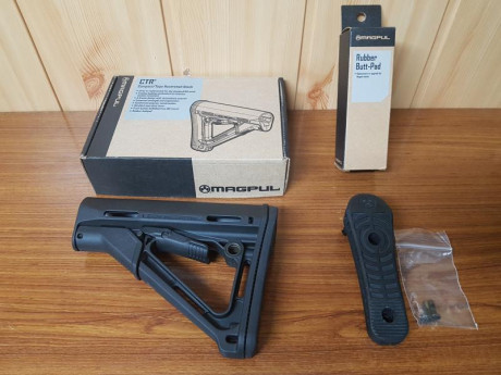  Vendido 

Vendo Culata Magpul CTR Mil-Spec para AR-15 y similares, también Cantonera Magpul Rubber Butt-Pad.
Todo 00
