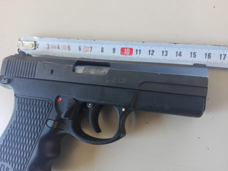 VENDO MI ARMA PERSONAL COMPACTA I PEQUEÑA MARCA TANFOGLIO MODELO P25 CL9mm PARABELLUM.
MIDE 16cm DE CORREDERA 00