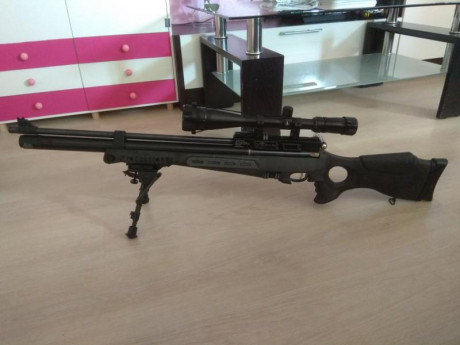 Buenas, vendo carabina PCP calibre 5.5 Hatsan bt65rb elite ,esta completa y en buen estado, con sus 3 01