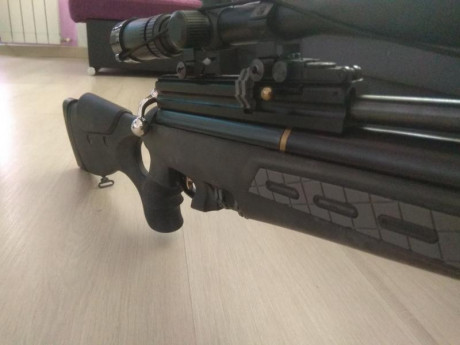 Buenas, vendo carabina PCP calibre 5.5 Hatsan bt65rb elite ,esta completa y en buen estado, con sus 3 00