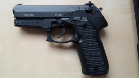 Vendo pistola de balines Gamo PT-80.  Como nueva, con muy poco uso.  Incluye maletín para el transporte, 00