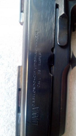 Llama modelo Especial, guiada como 38 Super Auto/ 9mm Largo.
Dispara sin problema alguno los dos calibres. 00