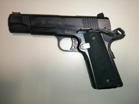 VENDO NORINCO NP29 CON 4 CARGADORES, DOS DE 9 CARTUCHOS Y DOS DE 10 CARTUCHOS, REPLICA DE COLT 1911 PARA 02