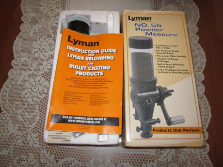 Hola.
Saco a la venta un dosificador, de la marca Lyman 55 Power Measure
poco más voy añadir, porque de 01