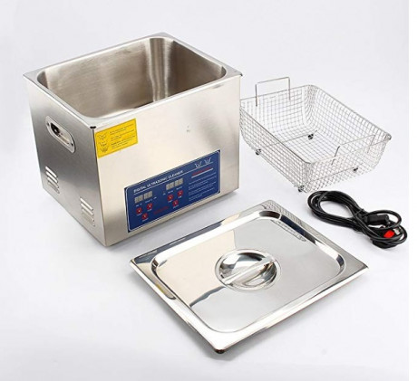 Limpiador Ultrasónico Profesional para Joyas, Calentador con pantalla digital para limpiar Joyas, Gafas, 00