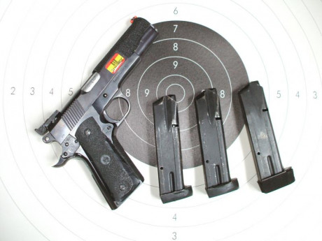 Se vende Norinco NP 28 para iniciarse en IPSC  3 cargadores de 15 y funda de extracción rápida 150 € portes 02