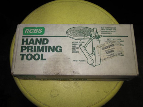 :Hola.
Pongo a la venta  empistonador , RCBS nuevo a estrenar.
Precio: 60€incluidos gastos de envio.
Precio: 01