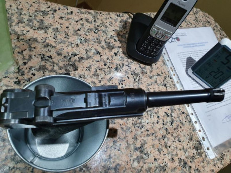 VENDO PISTOLA P08 DEL 1913 EN PERFECTO ESTADO, CON LA NUMERACION DE TODAS LAS PIEZAS COINCIDENTES MENOS 00