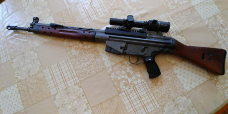Vendo Cetme modelo C calibre 307 W con visor Burris RT 1-6x24  reticula iluminada con muy buena nitidez, 02