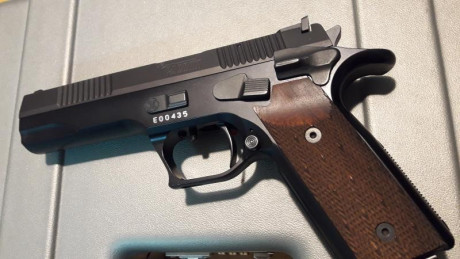 Bueno, pues se ofrece una Pardini PC9 de 5" y en un estado muy bueno.
Su precisión es muy buena en 02