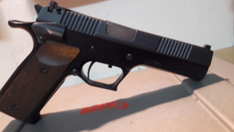 Bueno, pues se ofrece una Pardini PC9 de 5" y en un estado muy bueno.
Su precisión es muy buena en 12