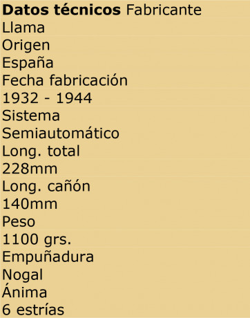 vendo pistola LLAMA EXTRA 9 LARGO/.38 super auto
Esta en perfectas condiciones de tiro muy precisa una 00