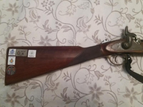Pongo en venta este fusil Volunteer Parker Hale cal .451
Lleva diopter Dr.Goodwin. 
Recalibrador original, 00