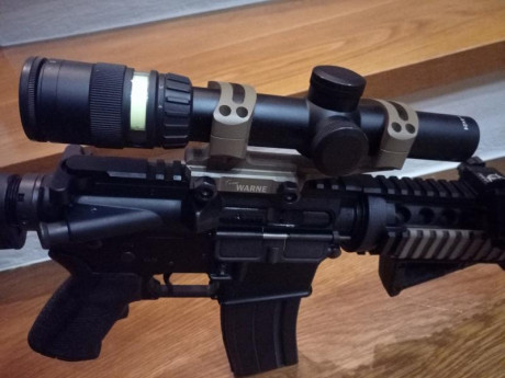 Buenos días.
Pongo a la venta  AR 15 Bushmaster calibre 6.8 SPC con cañón de 12¨ 
El arma está nueva solo 00