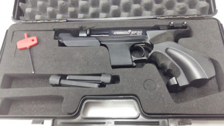 POR ABANDONAR LA LICENCIA VENDO PISTOLA DE CONCURSO LICENCIA F MARCA HAMMERLI SP20 CALIBRE 22.
LA HE USADO 02