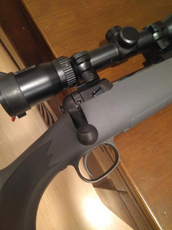 Buenas tardes, vendo un rifle Savage Stevens 200 del calibre 308 Winchester, 7'62*51mm, el disparador 00