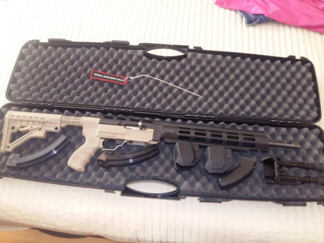 Por abandono de modalidad vendo en lote no separable este material.
Kit archangel para ruger 10/22 con 00