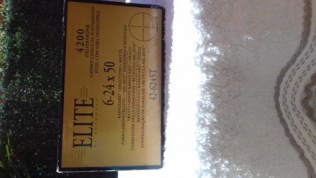 Vendo visor bushnell elite tactical 6-24x50 con reticula mil dot en segundo plano focal,tubo de 30, paralage 01