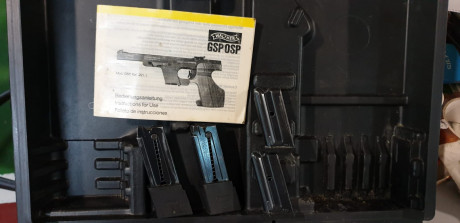 SE VENDE WALTHER GSP 32 y KIT del 22lr LLEVA DOS CARGADORES DE CADA UNO
EL ARMA COMO PODÉIS VER EN LAS 10