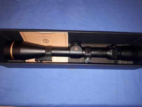 Vendo visor Leupold VX-III de 3,5x9x40 mm , reticula wide duplex  y anillas Apel (originales). Tubo y 02