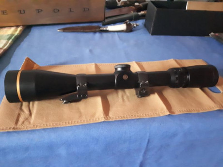 Vendo visor Leupold VX-III de 3,5x9x40 mm , reticula wide duplex  y anillas Apel (originales). Tubo y 20