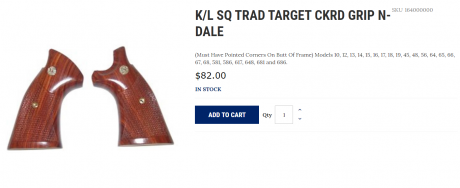 Precioso par de cachas originales Smith Wesson para armazones K y L. 
Fechadas en 1987. Nuevas. Estado 50