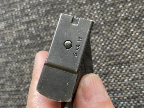 VENDIDO. cargador para pistola Smith & Wesson Master 52
Del calibre .38 SPL WC . 
Precio 50 Euros 00